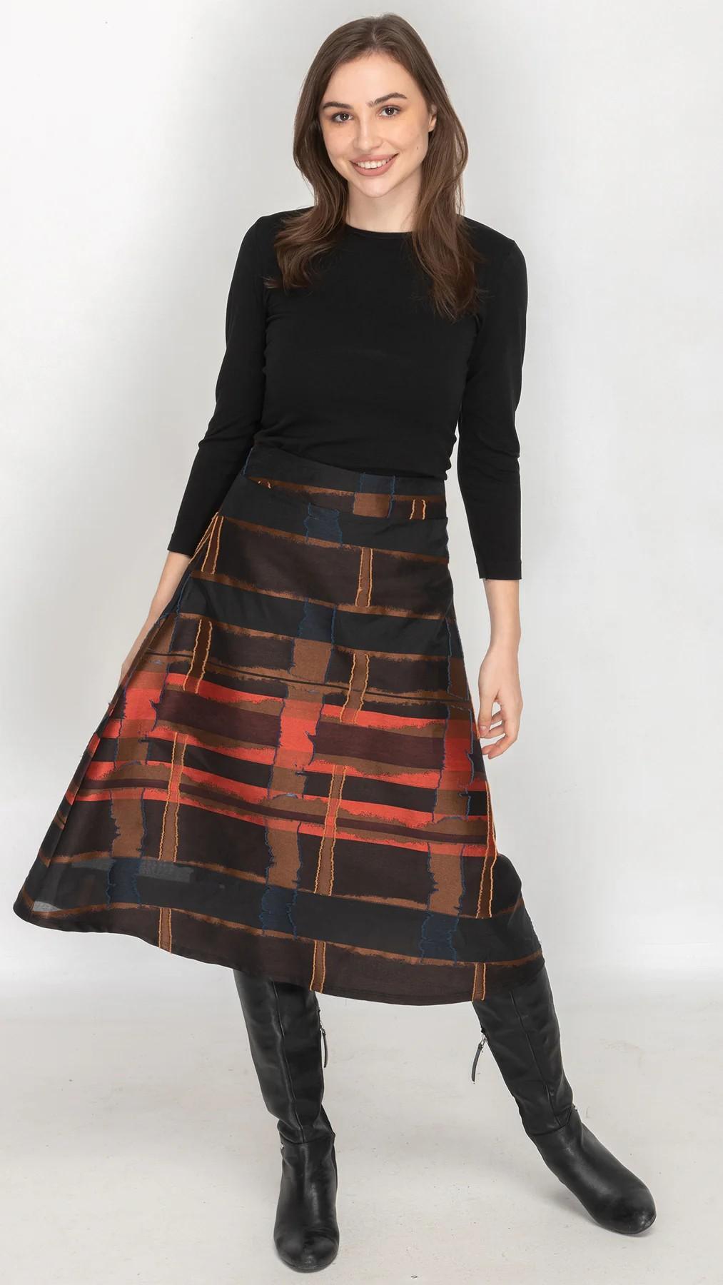 Structured A-Line Skirt Product Image