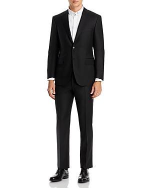 Mens Regular-Fit Two-Button Wool-Blend Suit Product Image