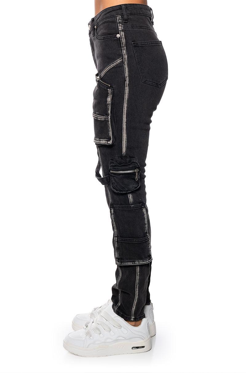 GEAR UP SKINNY CARGO JEANS Product Image