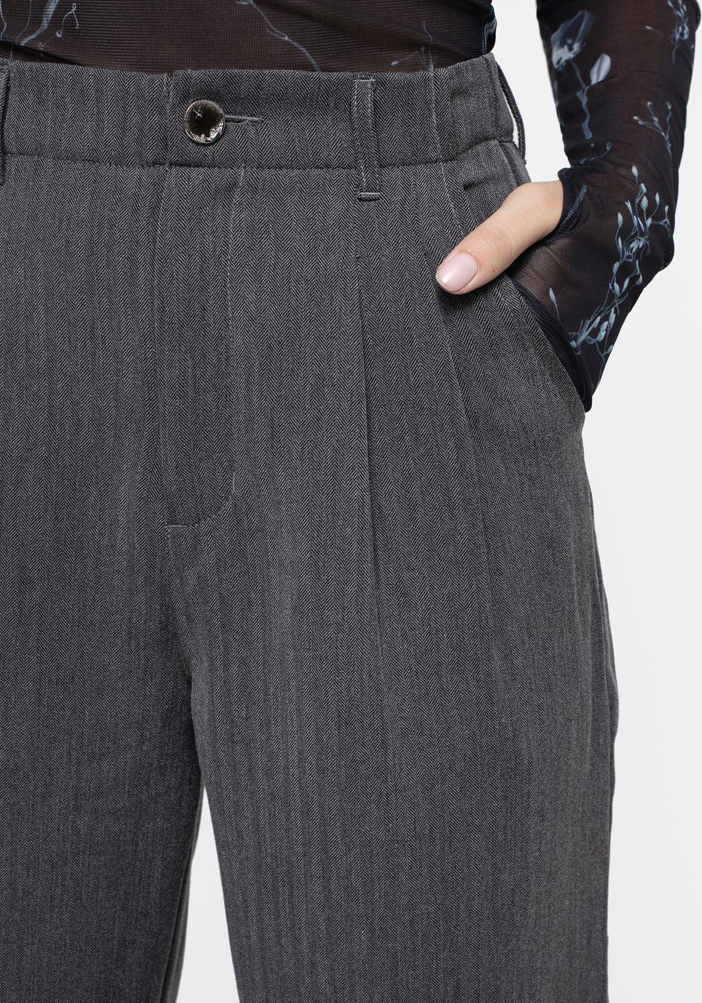 Herringbone Balloon Trousers Product Image