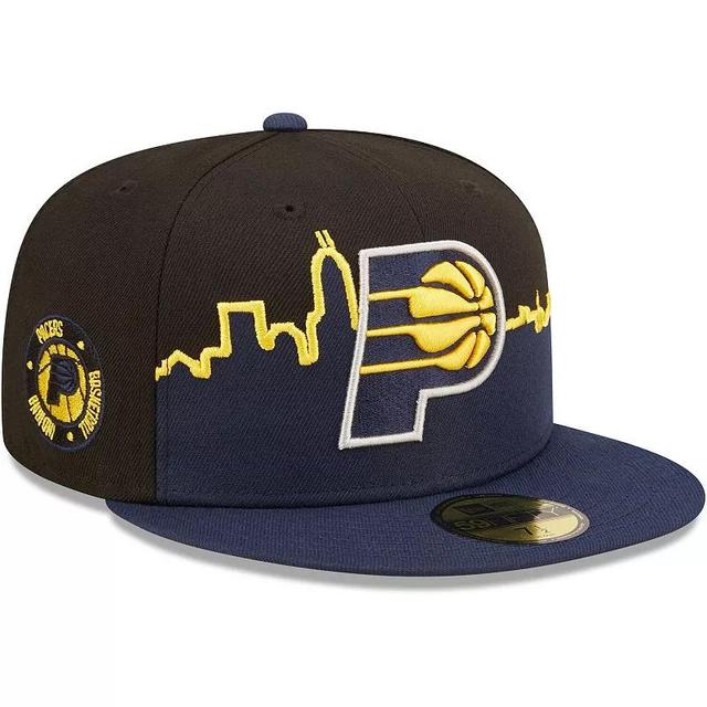 Mens New Era /Black Indiana Pacers 2022 Tip-Off 59FIFTY Fitted Hat Blue Product Image