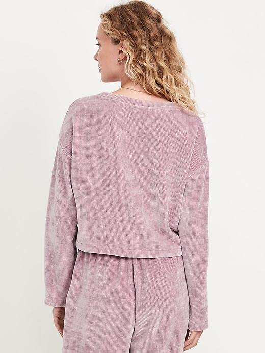 Cozy Chenille Button-Down Top Product Image