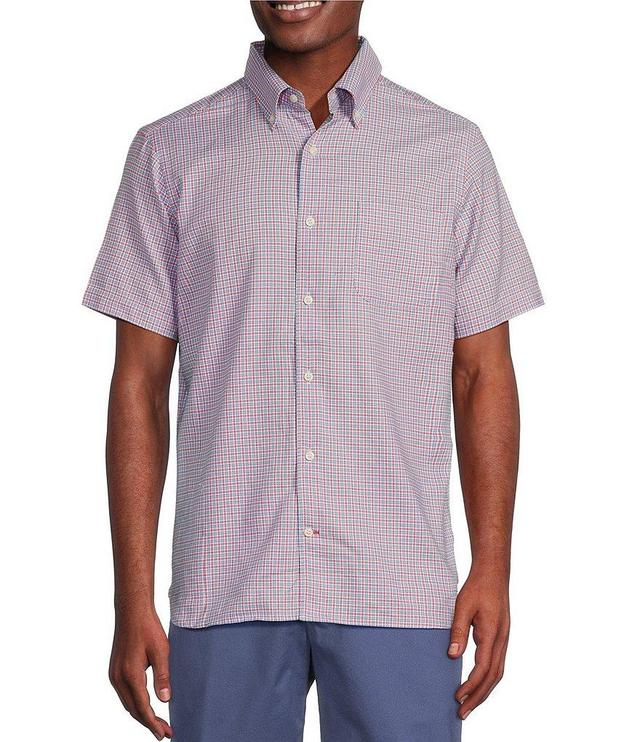 Cremieux Blue Label Plaid Lightweight Oxford Short Sleeve Woven Shirt Product Image