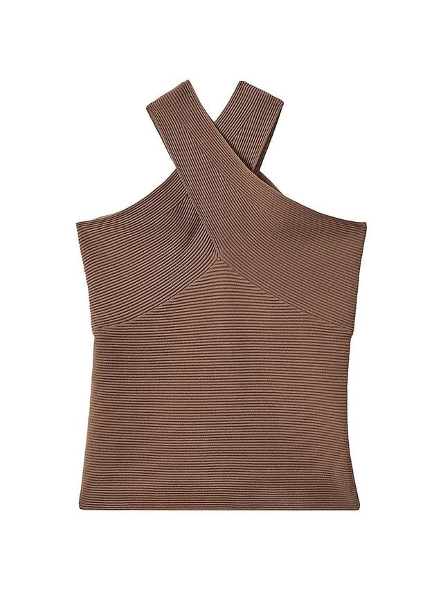 Womens Darla Rib-Knit Halter Top Product Image