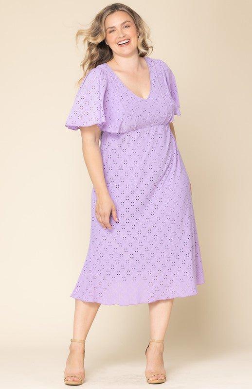 Lucy Eyelet Maxi Dress - Plus Product Image