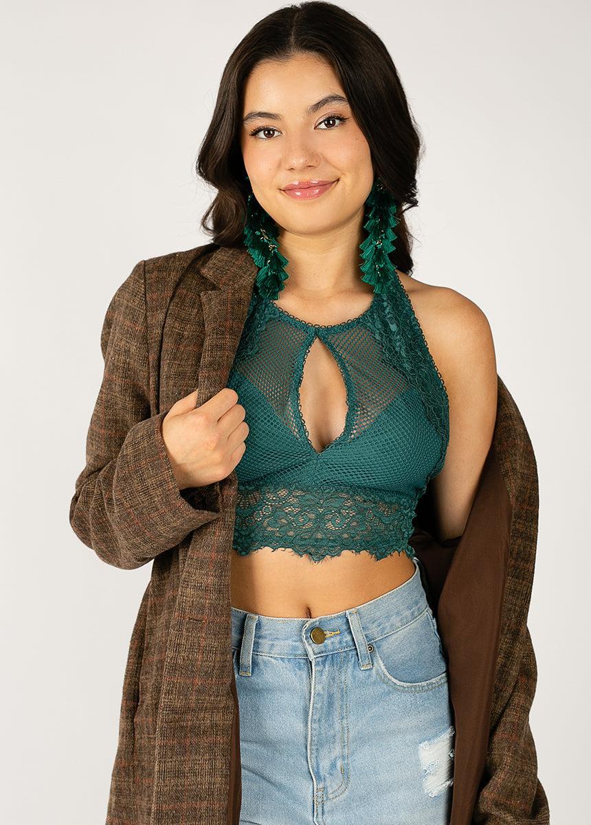 Myranda Bralette in Dark Teal Product Image