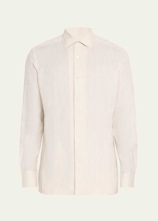 ZEGNA Oasi Linen Button-Up Shirt Product Image