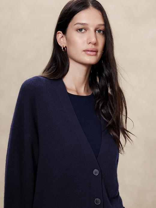 Caro Oversized Lightweight Cashmere Cardigan Product Image