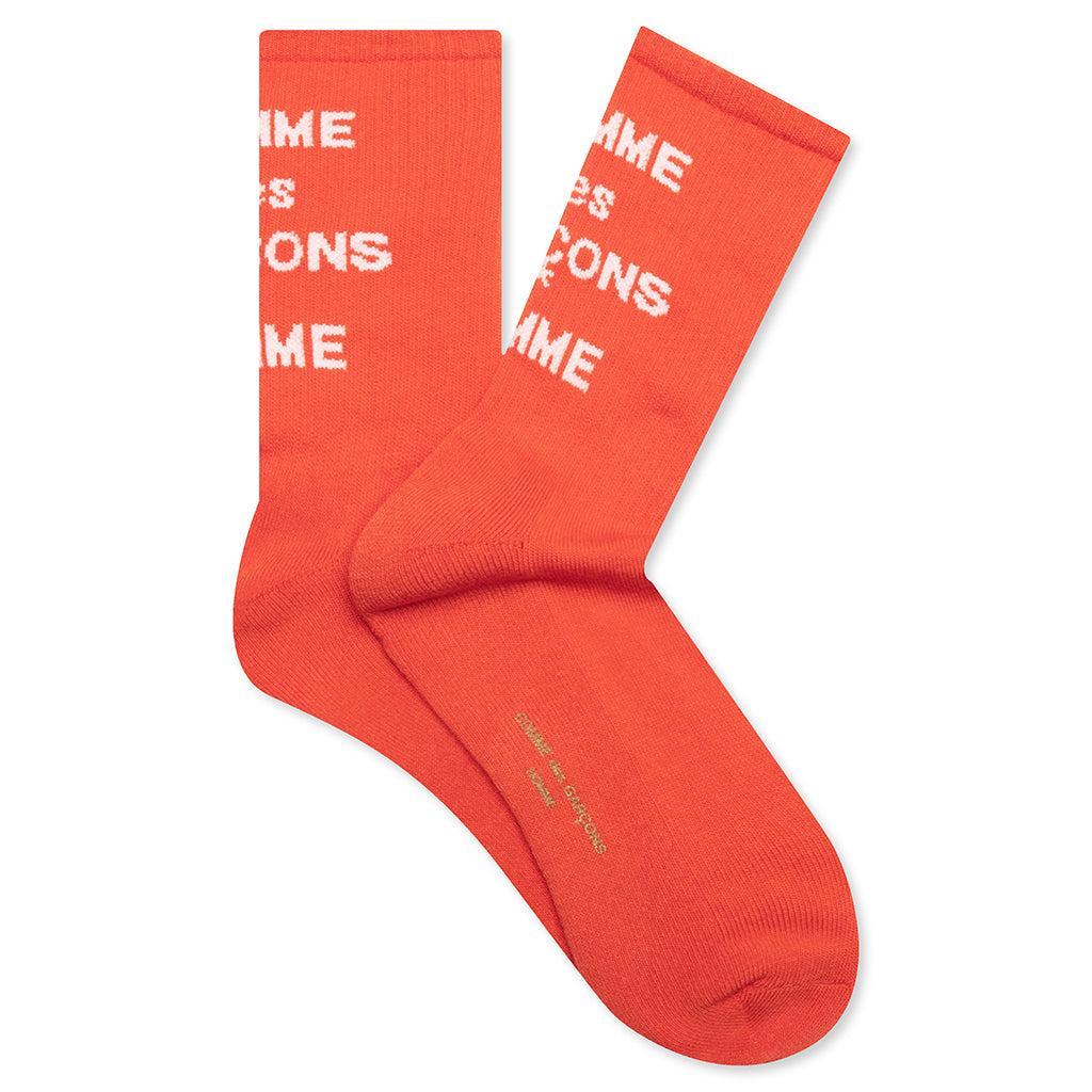 Logo Crew Socks - Orange Male Product Image