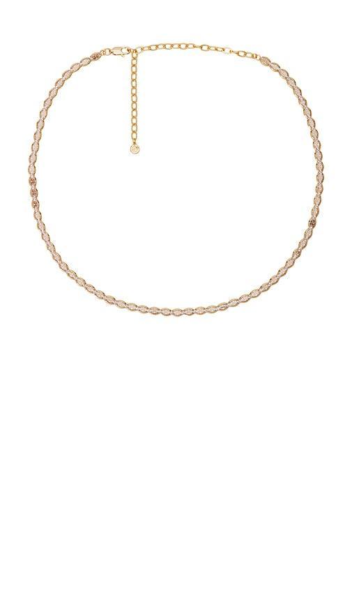 Oval Crystal Tennis Necklace Product Image