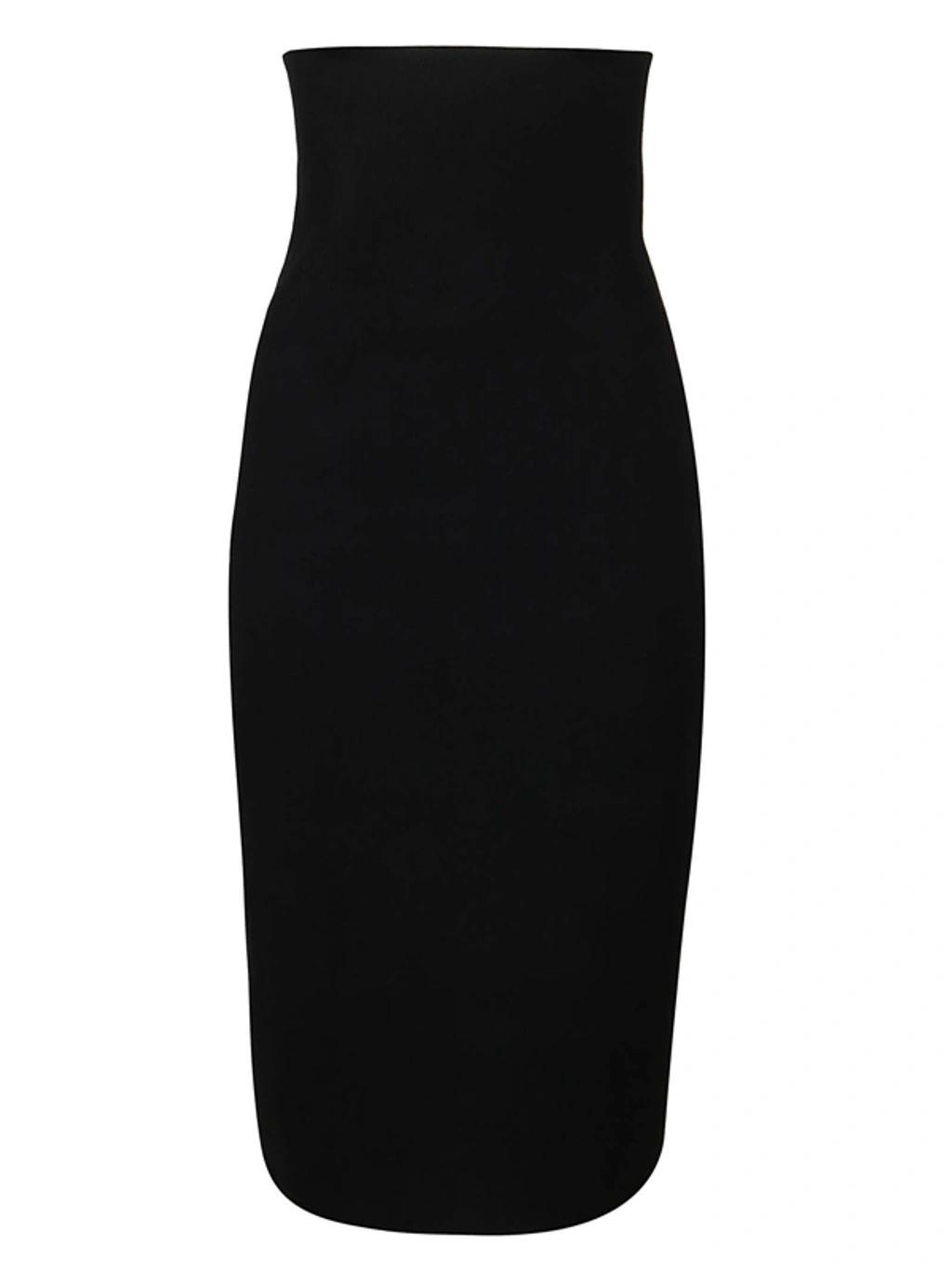 Body Fitted Midi Skirt In Black product image