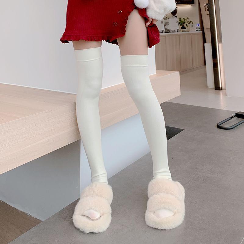 Plain Over The Knee Socks Product Image