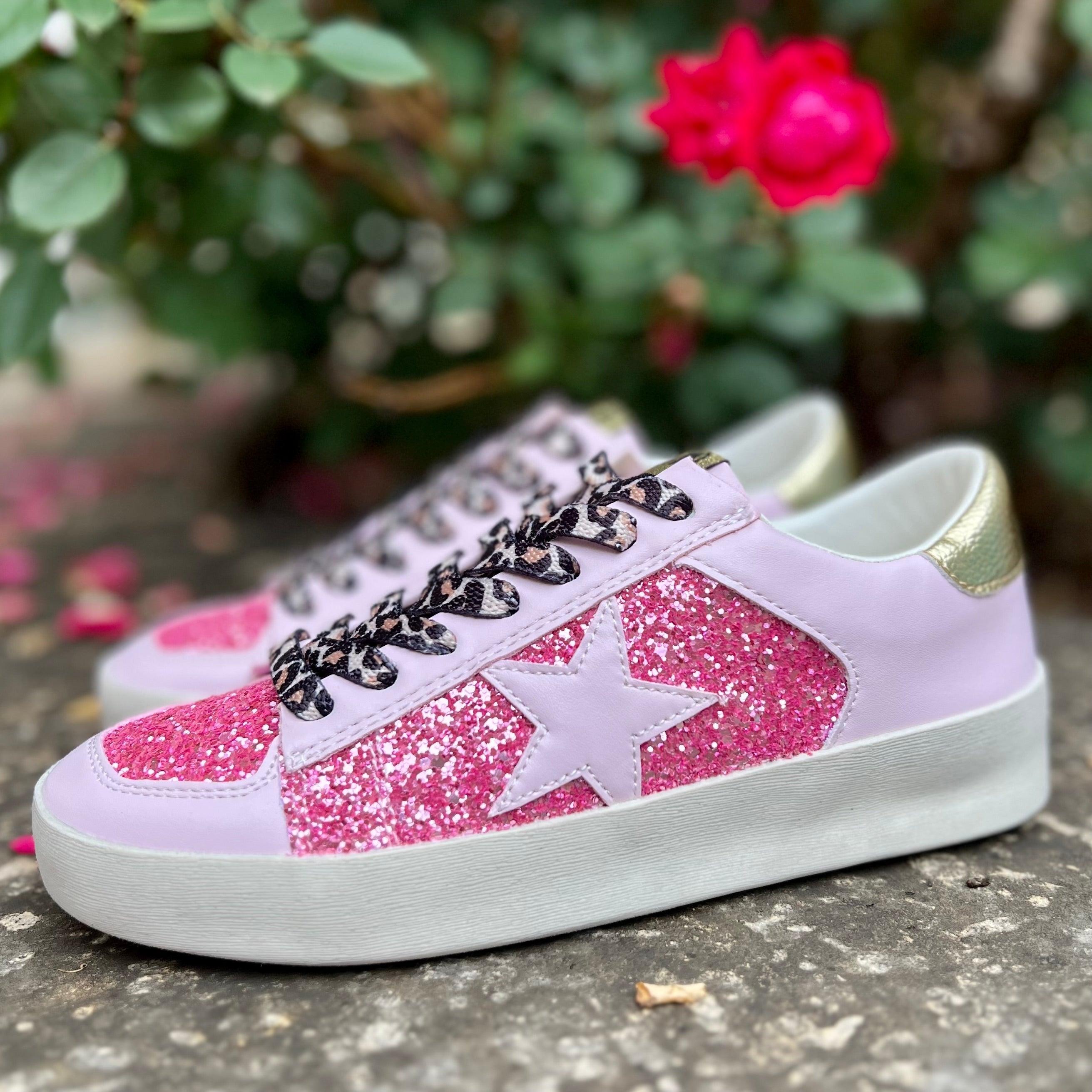 Pink Stars In Cali Sneakers Product Image