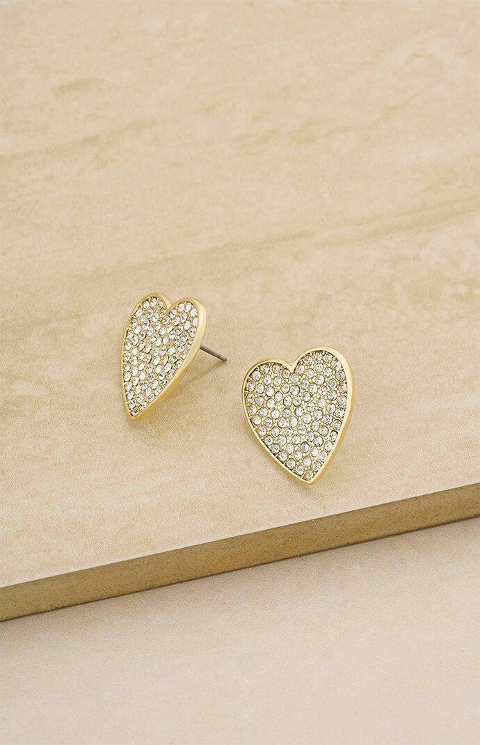 Ettika Love on Down Crystal Heart Earrings Product Image