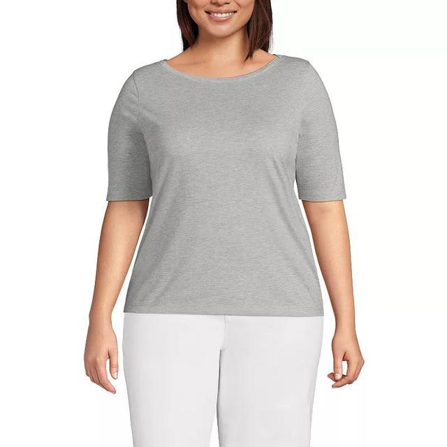 Plus Size Lands End Supima Top, Womens Product Image