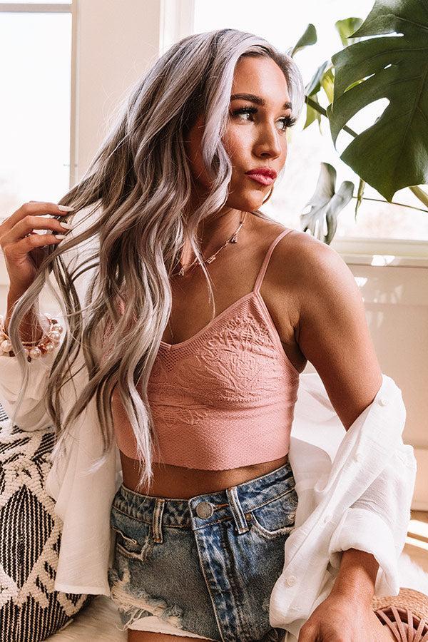 Sophisticated Chic Bralette In Dusty Rose Product Image