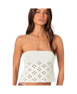 Women's Niki Crochet Strapless Top Product Image