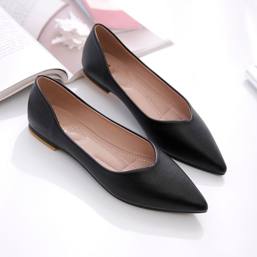 Plain Pointed Toe Flats product image