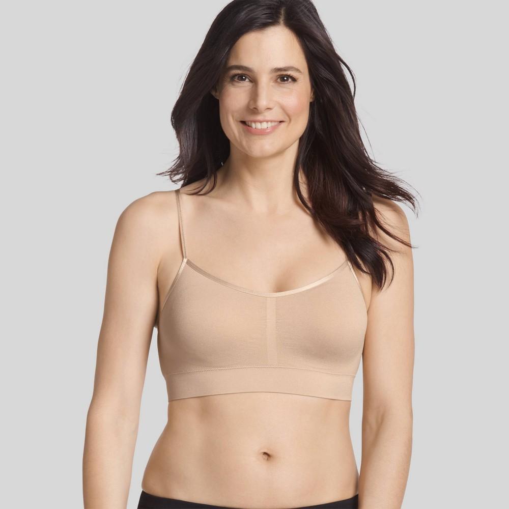 Jockey Generation Womens Seamfree Cami Strap Bralette - Beige XL: Light Support, Wire-Free, Adjustable, Microfiber Product Image