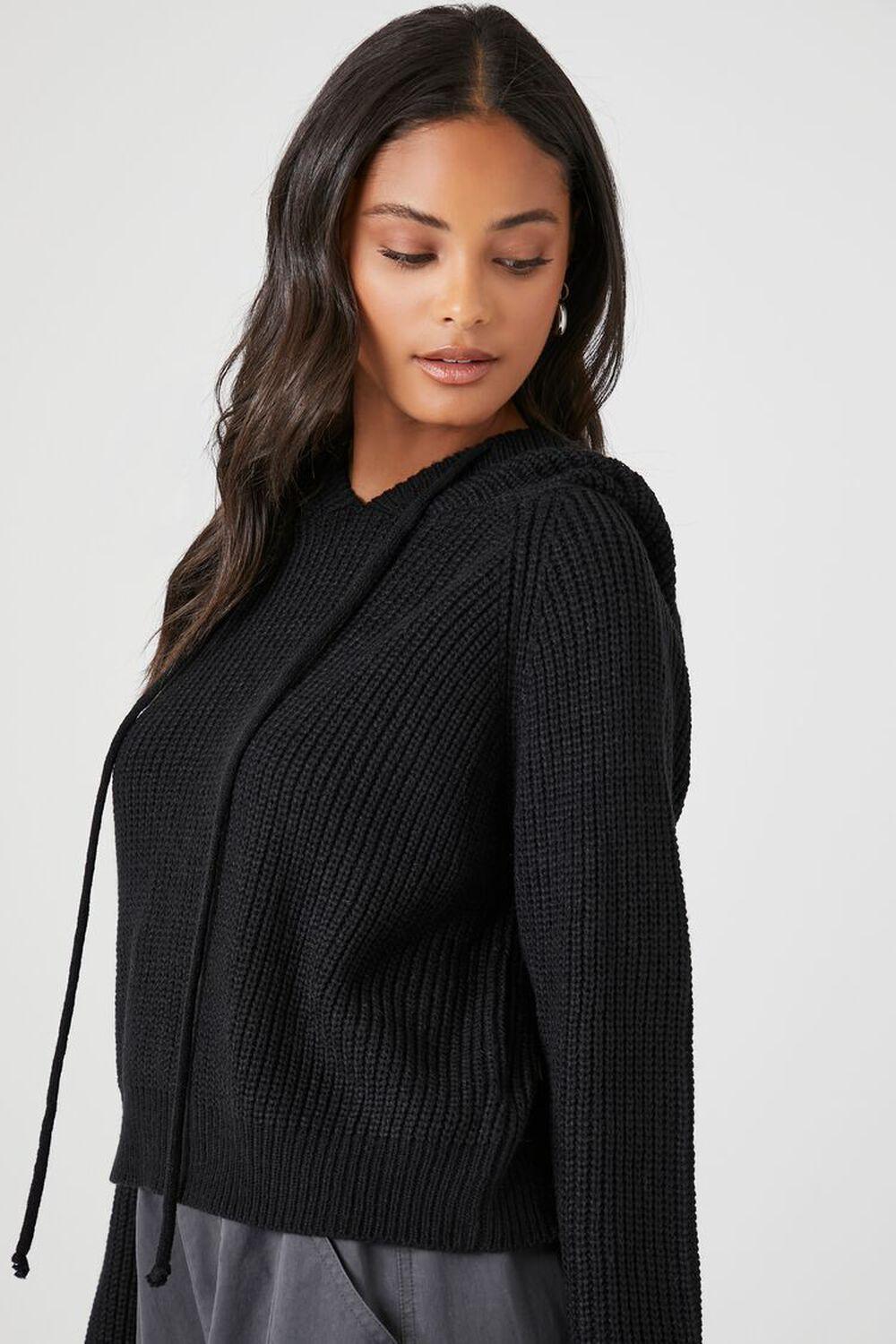 Cable-Knit Drawstring Hoodie | Forever 21 Product Image