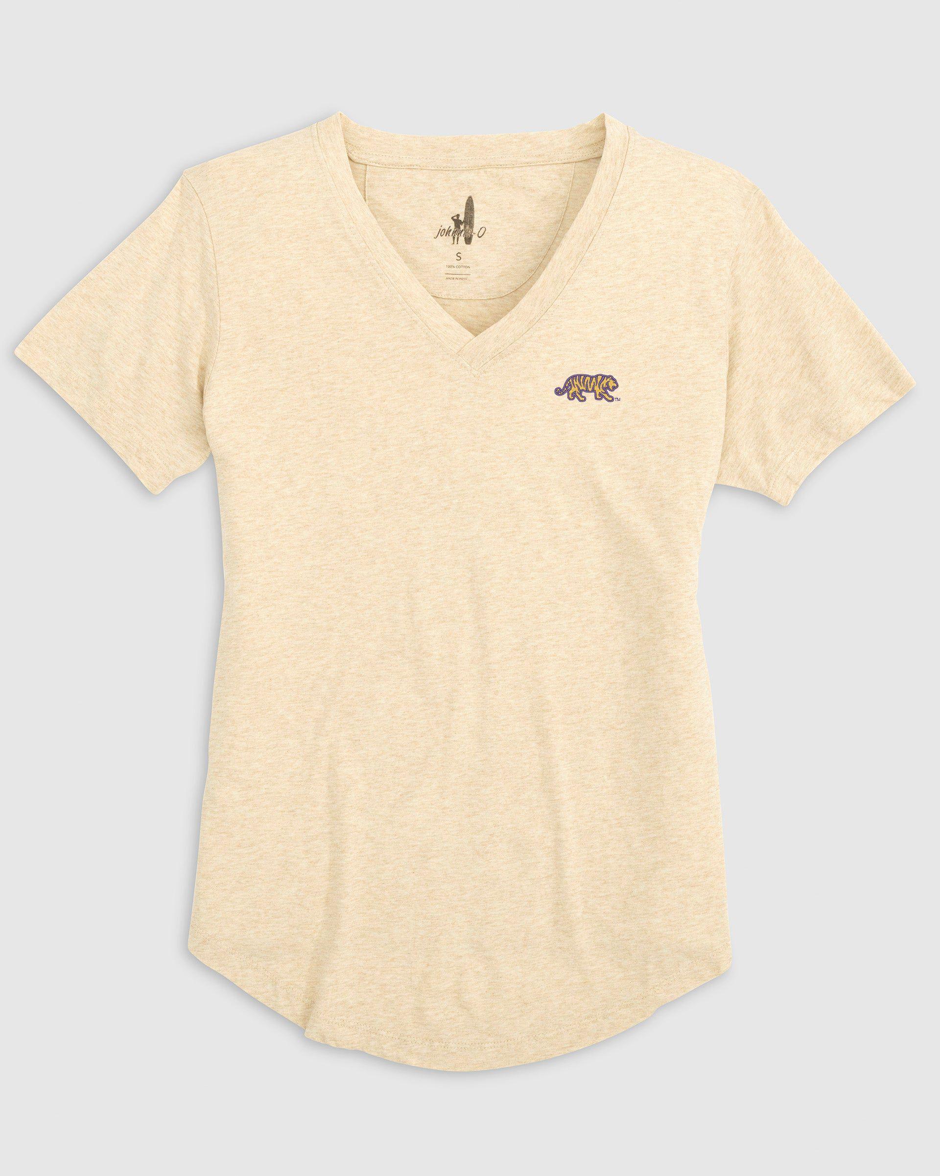 Women's Mississippi State Merediths V-Neck T-Shirt - Script Logo Female Product Image