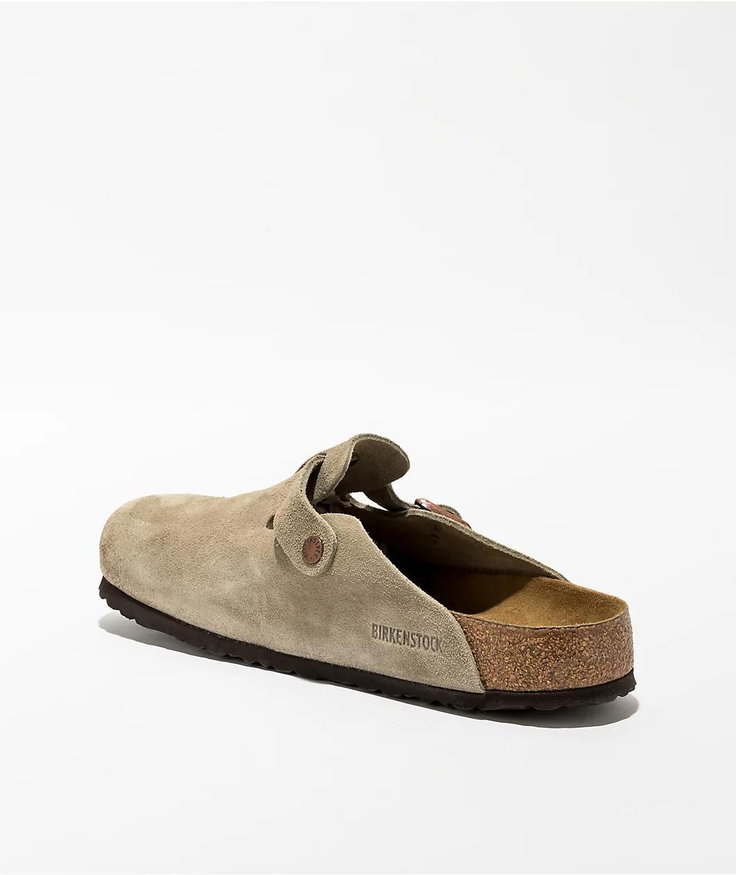 Birkenstock Boston Soft Footbed Taupe Clogs Product Image