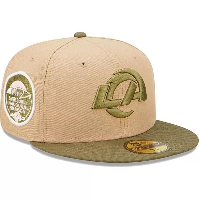 Mens New Era Tan/Olive Los Angeles Rams SoFi Stadium Saguaro 59FIFTY Fitted Hat Product Image