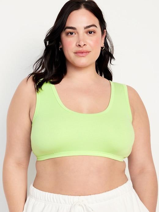 Rib-Knit Bralette Top Product Image