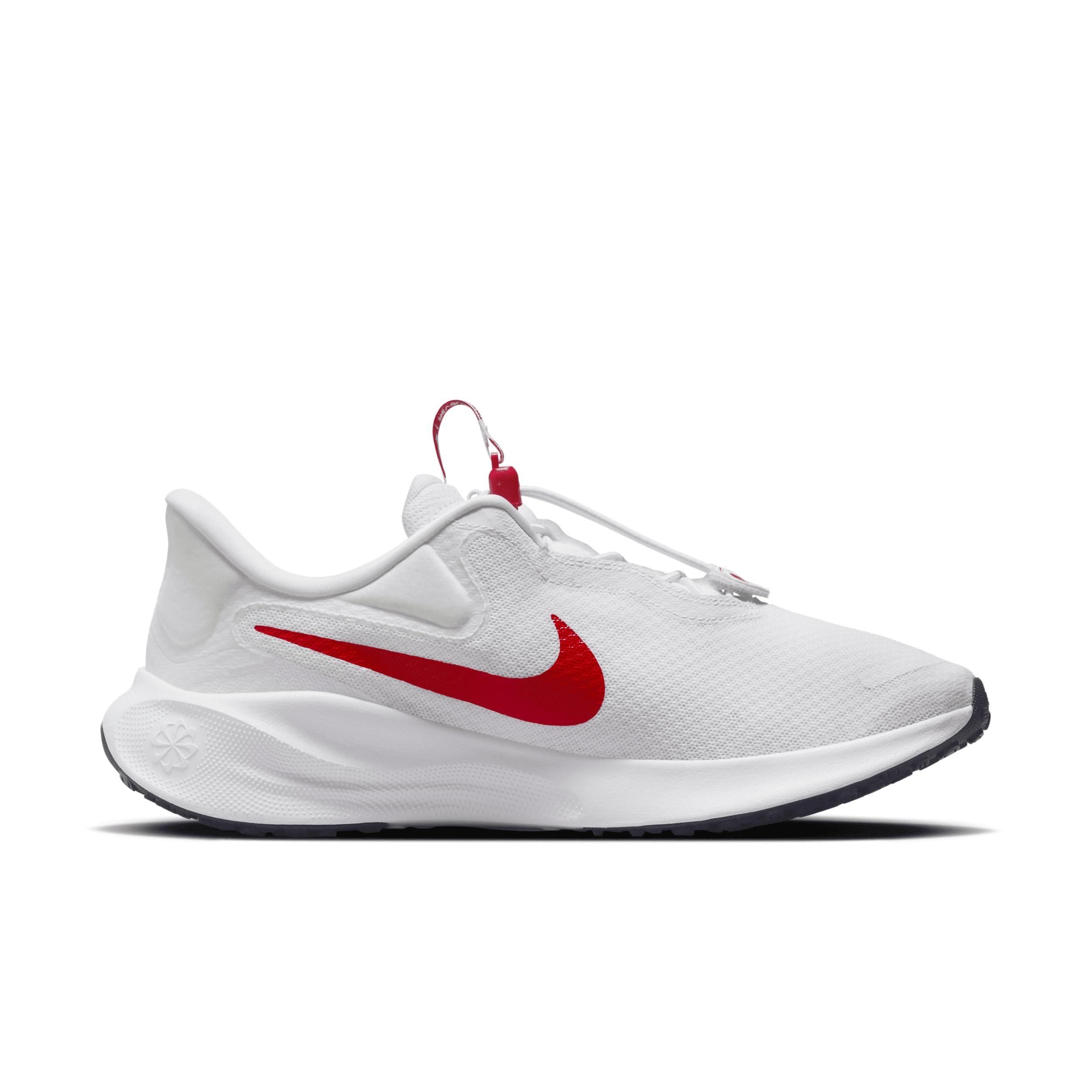 Nike Revolution 7 FlyEase Mens EasyOn Running Shoes White Product Image