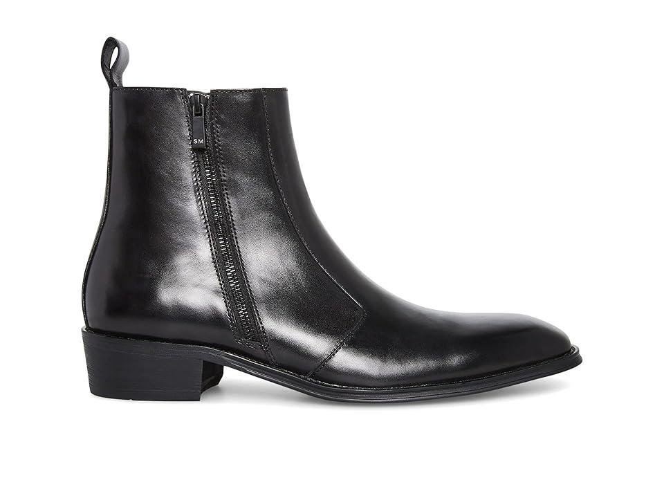 Steve Madden Mens Haynes Leather Side Zip Dress Boot Product Image