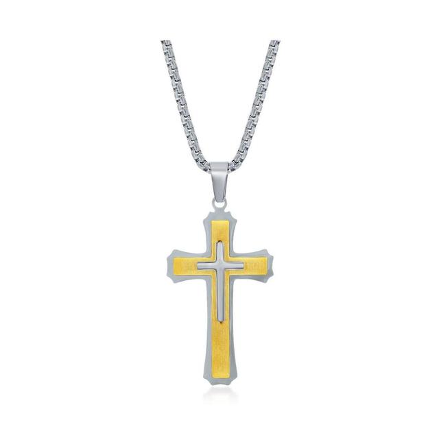 Stainless Steel 3D Cross Necklace Product Image