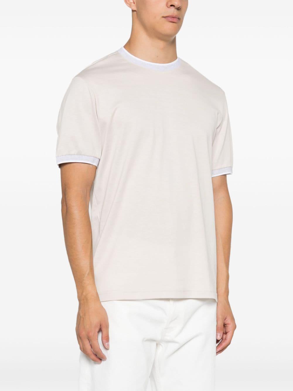 Cotton T-shirt In Neutrals Product Image