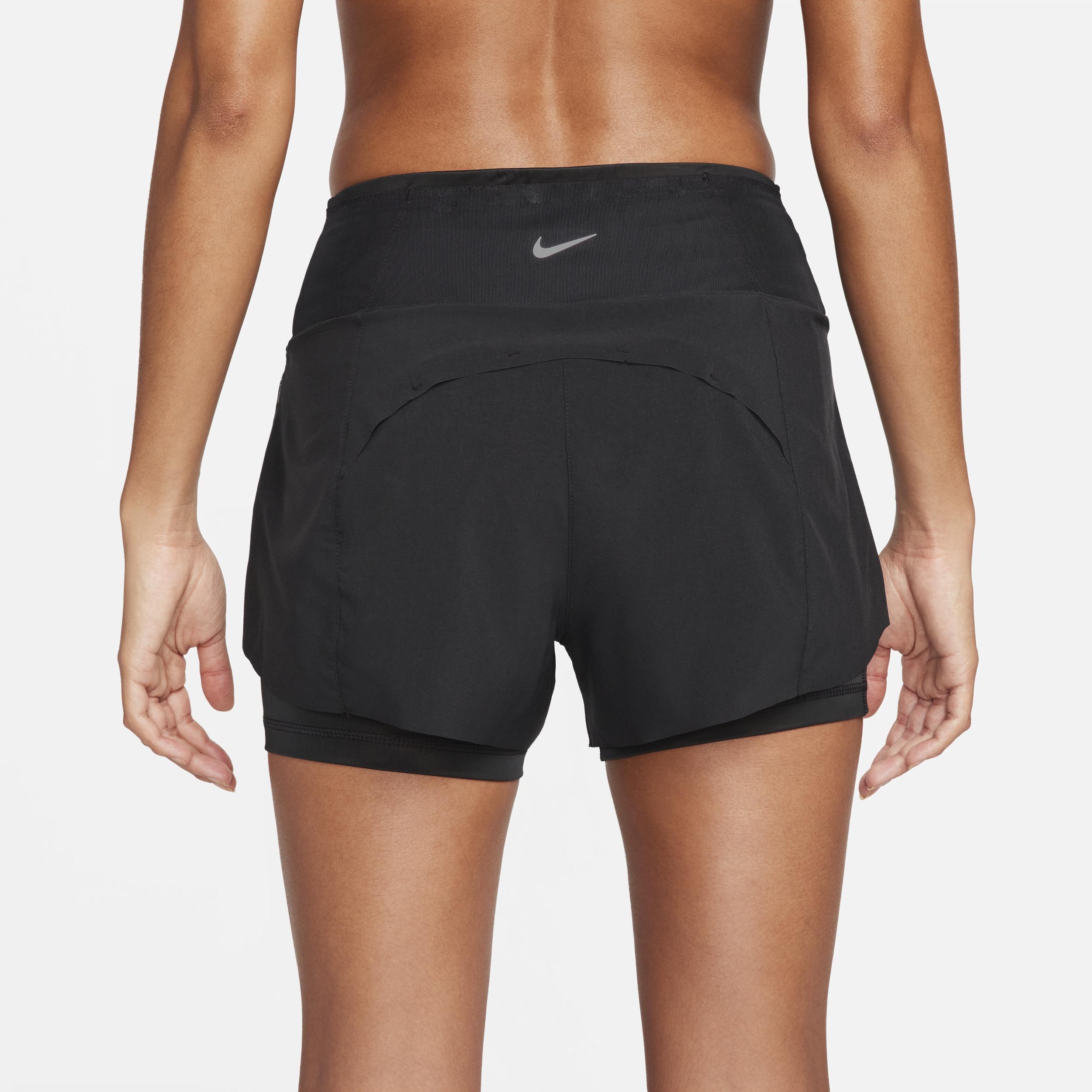 Nike Women's Dri-FIT Swift Mid-Rise 3" 2-in-1 Running Shorts with Pockets Product Image