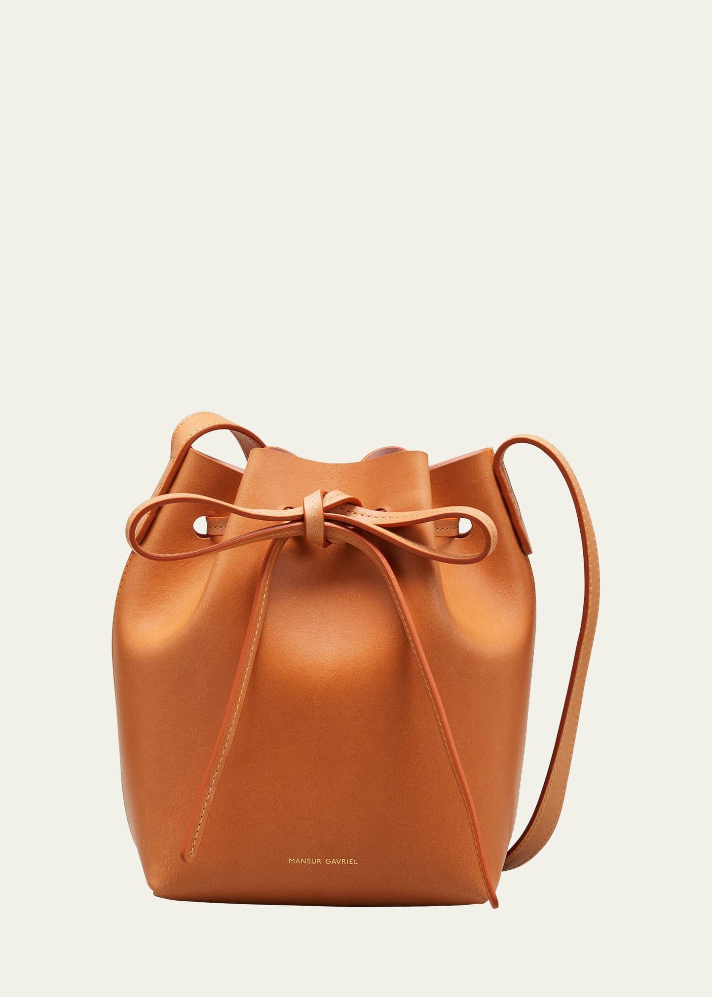 Mansur Gavriel Mini Mini Leather Bucket Bag Product Image