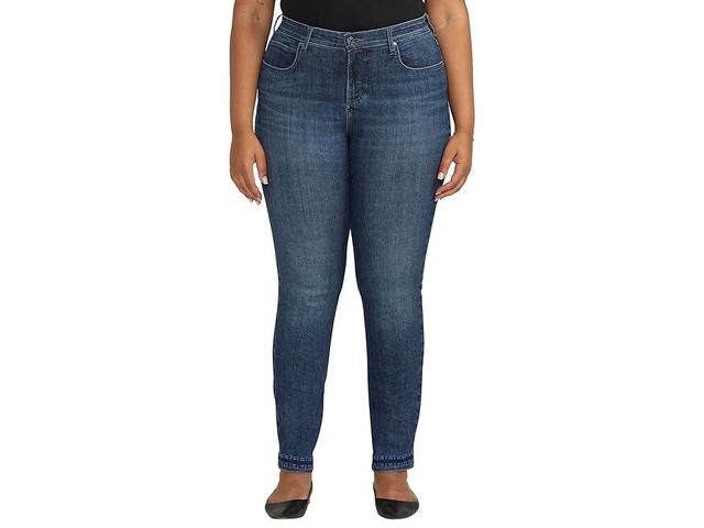 Jag Jeans Plus Size Ruby Mid-Rise Straight Leg Jeans (Night Owl) Women's Jeans Product Image