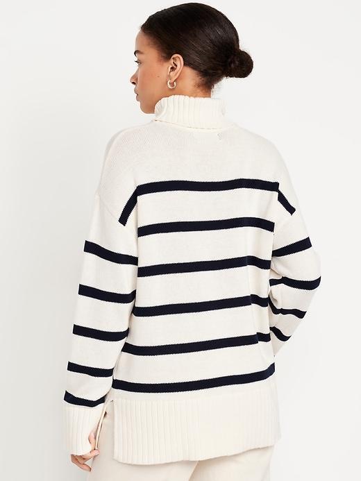 Turtleneck Tunic Sweater Product Image