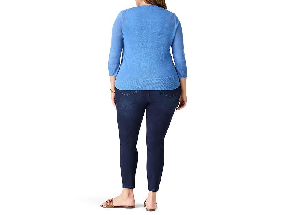 NIC+ZOE Plus Size 4-Way Cardigan (True ) Women's Sweater Product Image