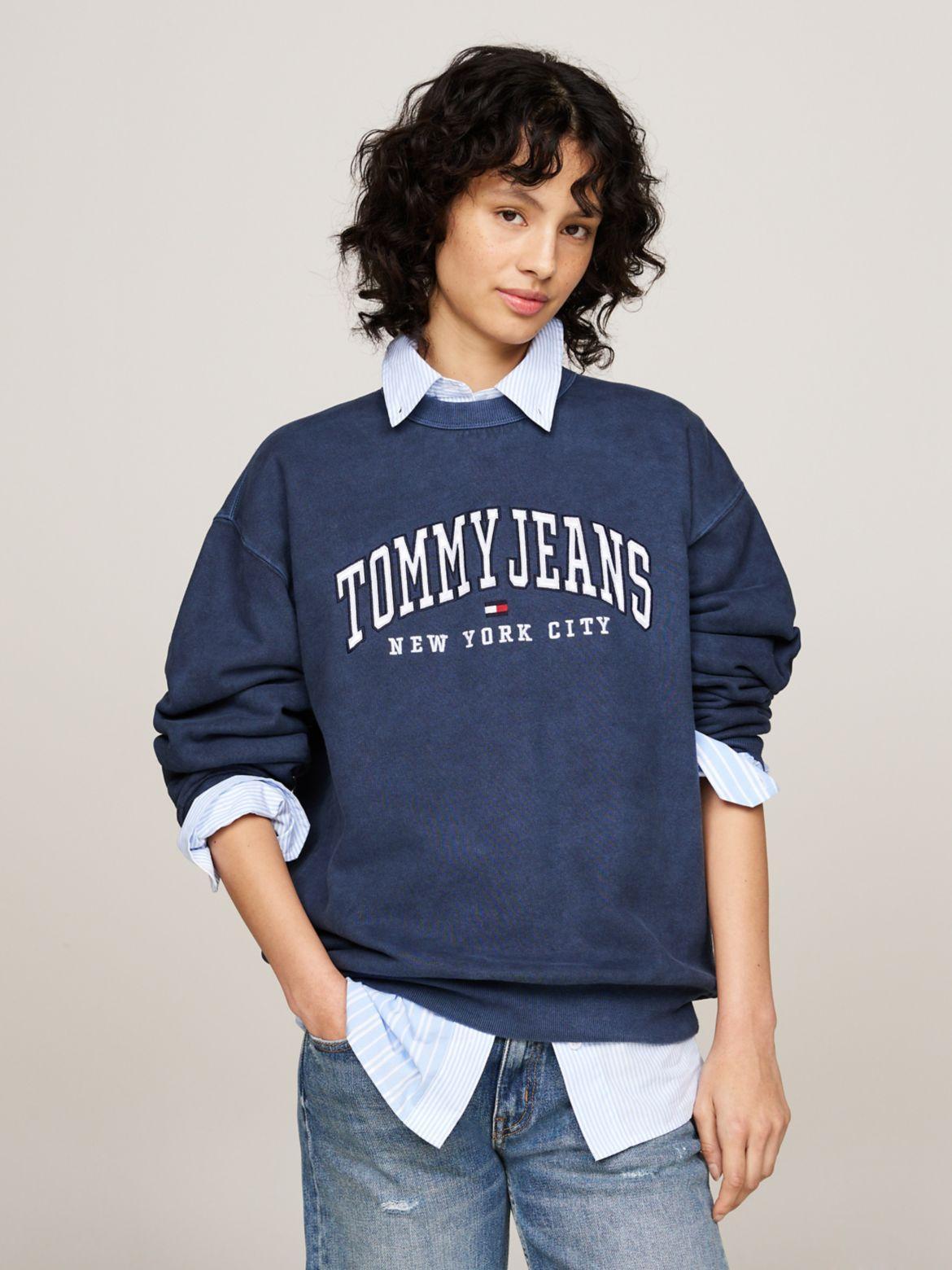 Tommy Hilfiger Women's Embroidered Classic Tommy Logo Sweatshirt Product Image