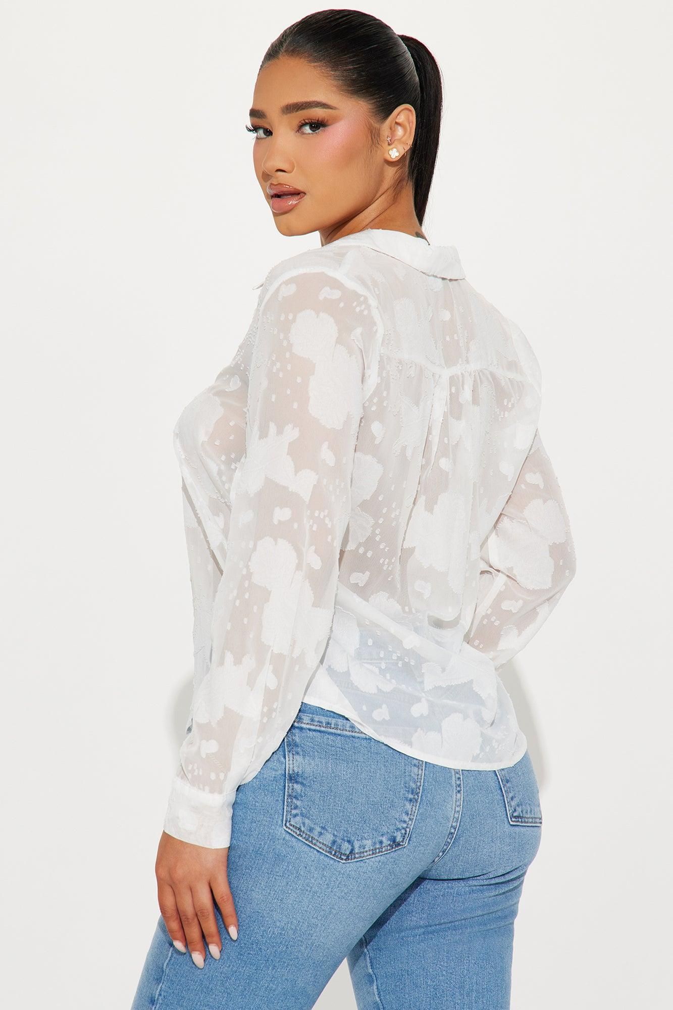 Catherine Floral Shirt - Ivory Product Image