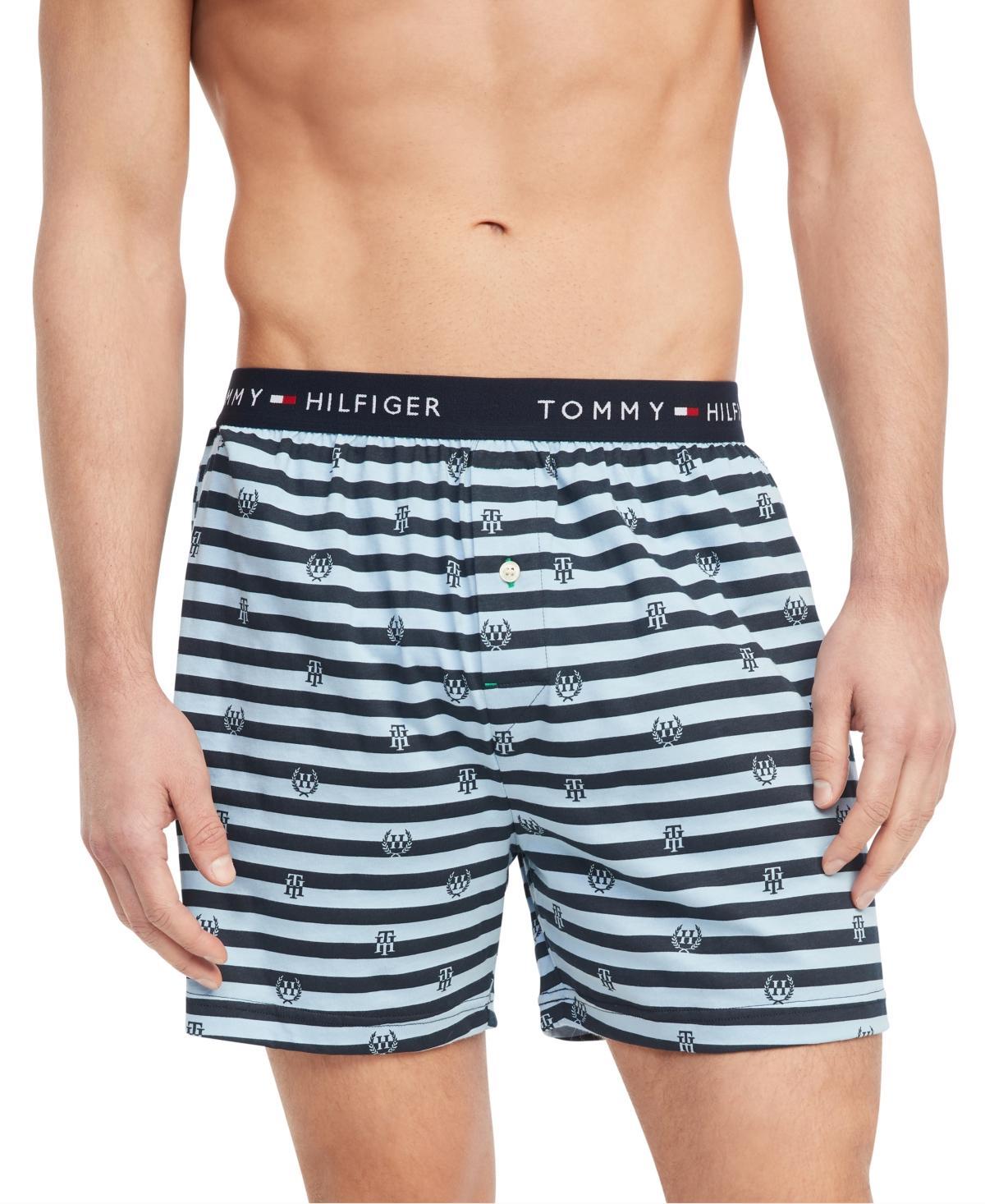 Tommy Hilfiger Mens Jersey-Knit Logo-Print Cotton Boxers Product Image