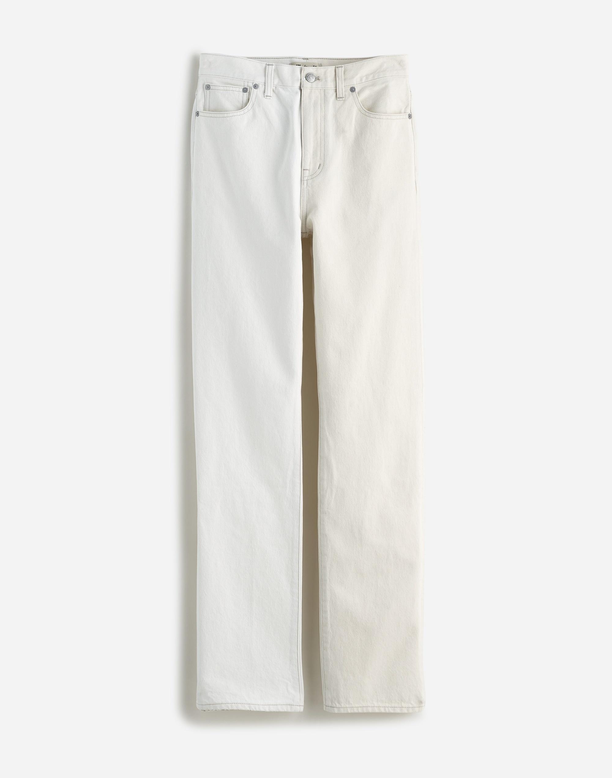 The '90s Straight Jean in Pure White + Vintage Canvas: Pieced Edition Product Image