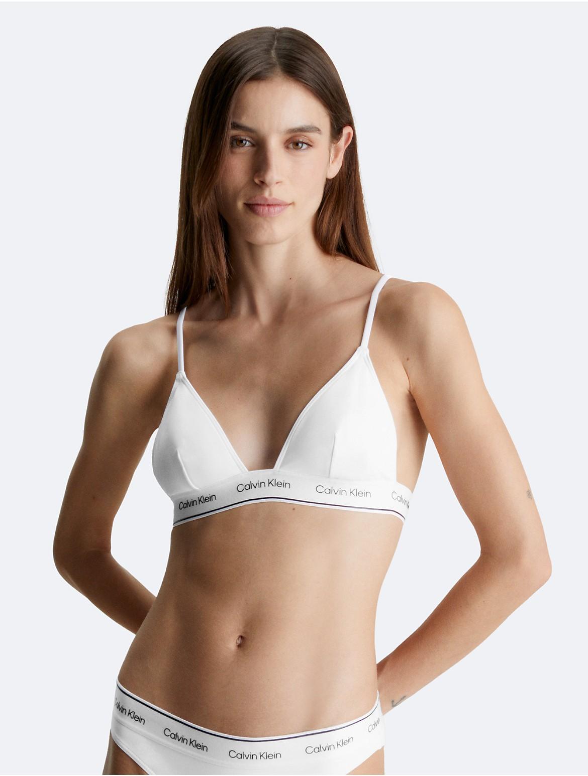 Calvin Klein Womens Legacy Triangle Bikini Top - Black - L Product Image