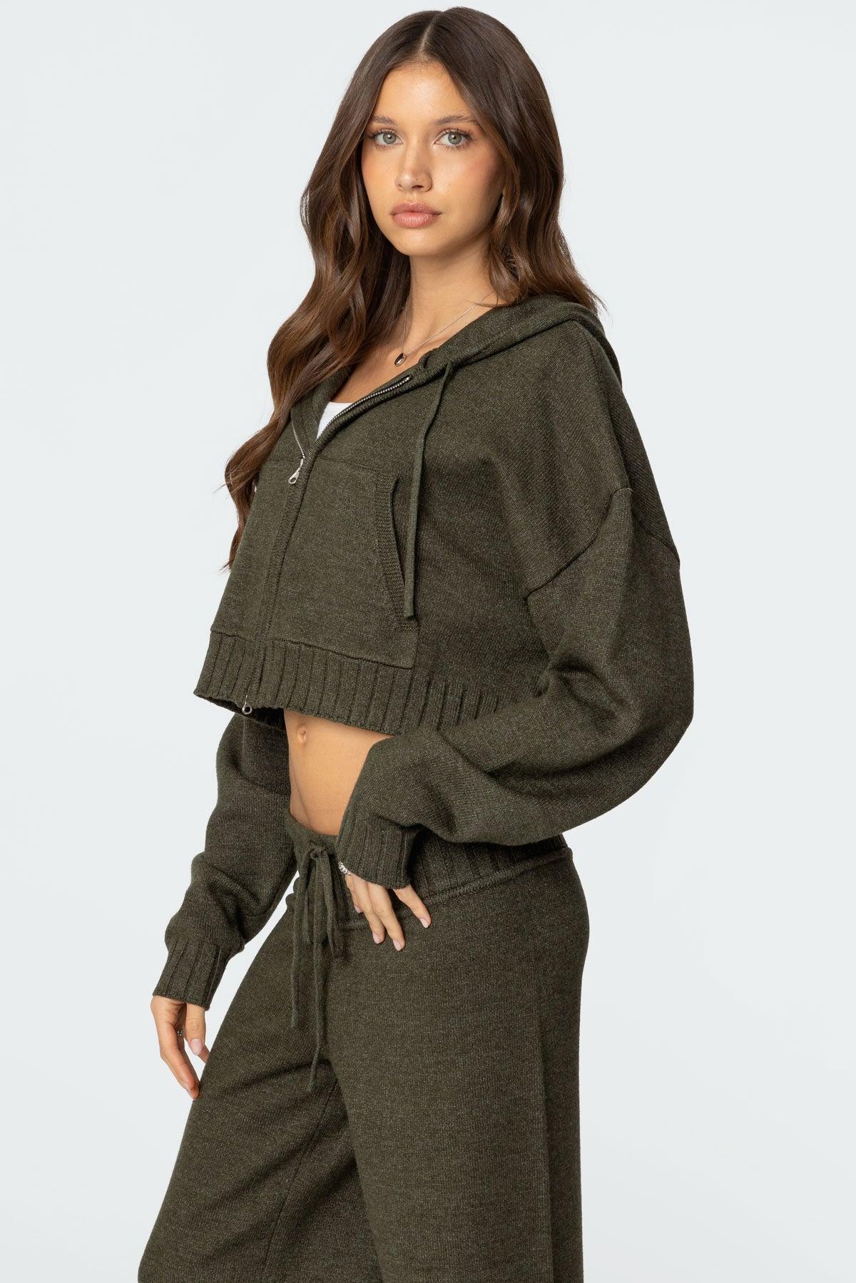 Russell Knit Hooded Cardigan Product Image