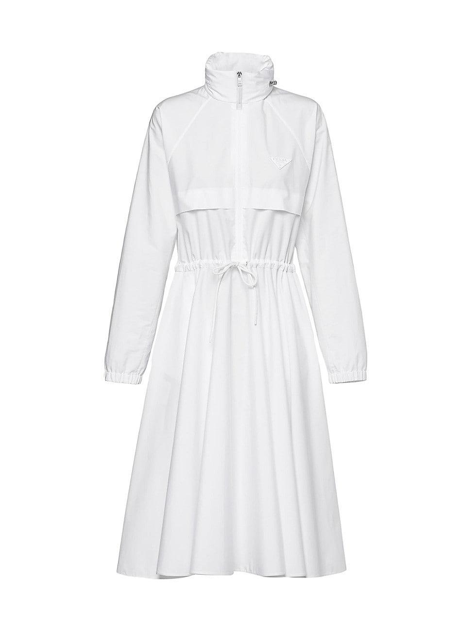 Womens Hooded Poplin Dress Product Image