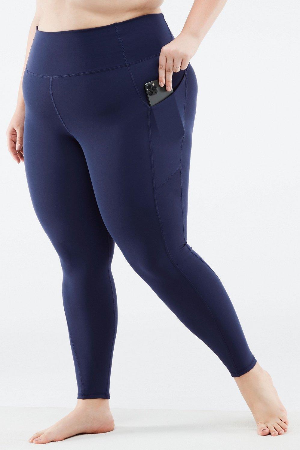 Fabletics Oasis High-Waisted Legging Womens blue plus Size 4X product image