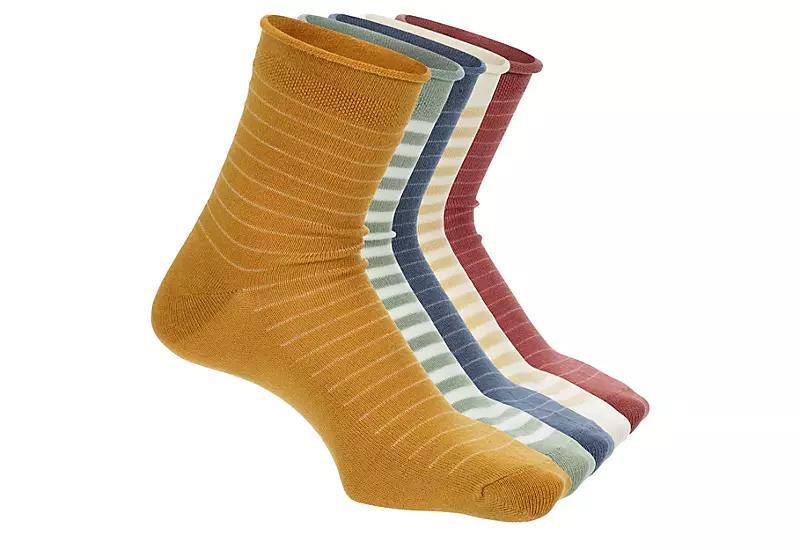 Xappeal Womens Ribbed Quarter Socks 5 Pairs Product Image