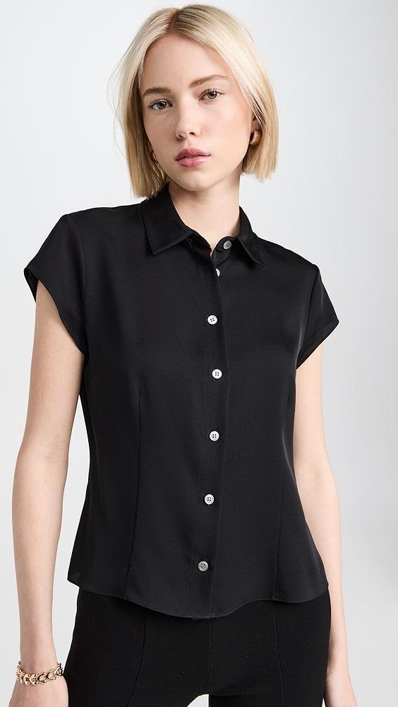 Theory Cap Sleeve Blouse | Shopbop Product Image