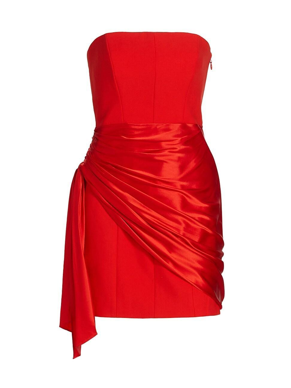 Womens Kennith Side-Tied Strapless Cocktail Dress Product Image