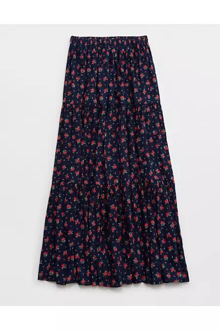 Aerie Tiered Maxi Skirt Women's Product Image