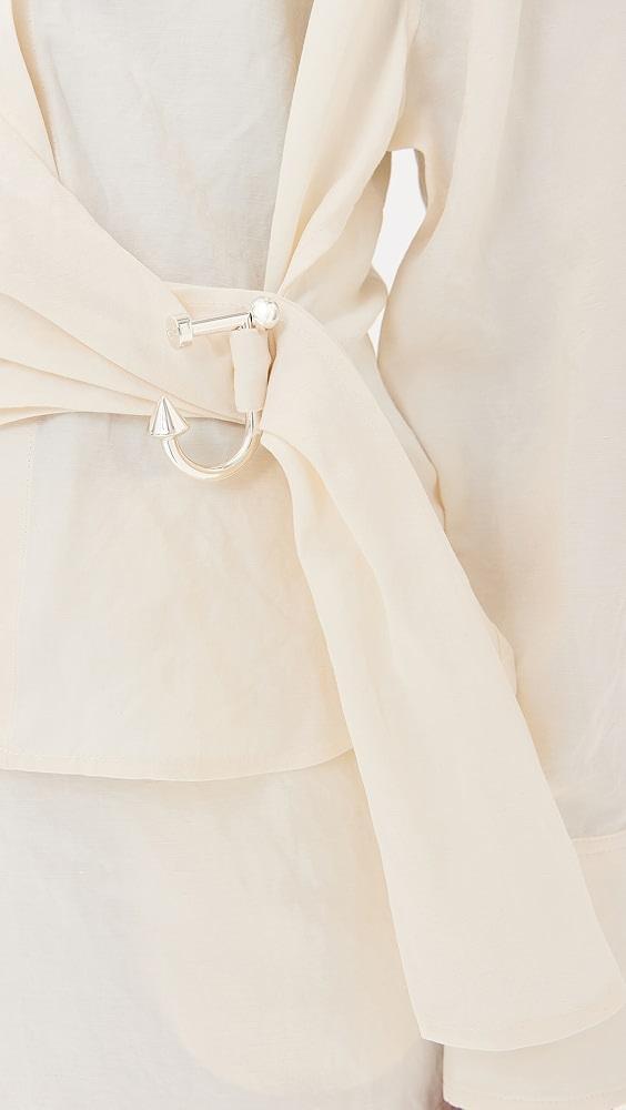 JW Anderson Draped Twisted Shirt | Shopbop Product Image